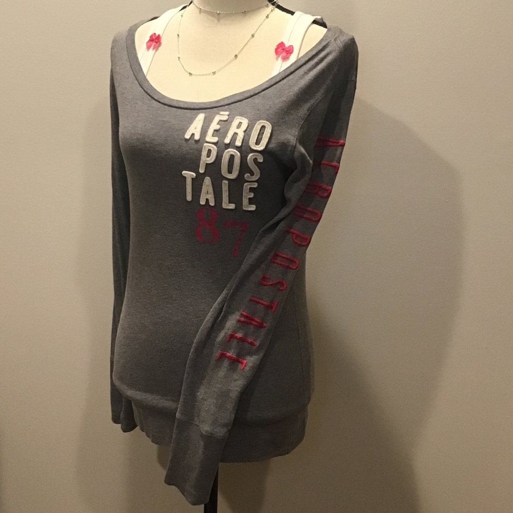 vintage  y2k logo graphic aero tee